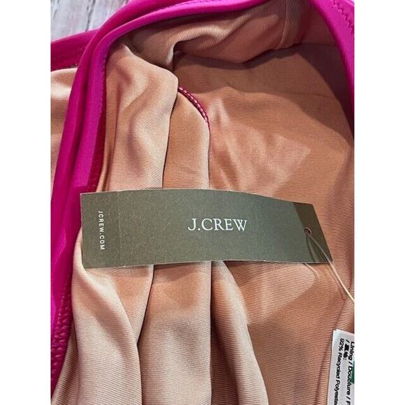 J.Crew Womens Hallie Bikini Bottom High Rise Swim Beach Fuchsia Pink Size S NWT - Picture 4 of 10